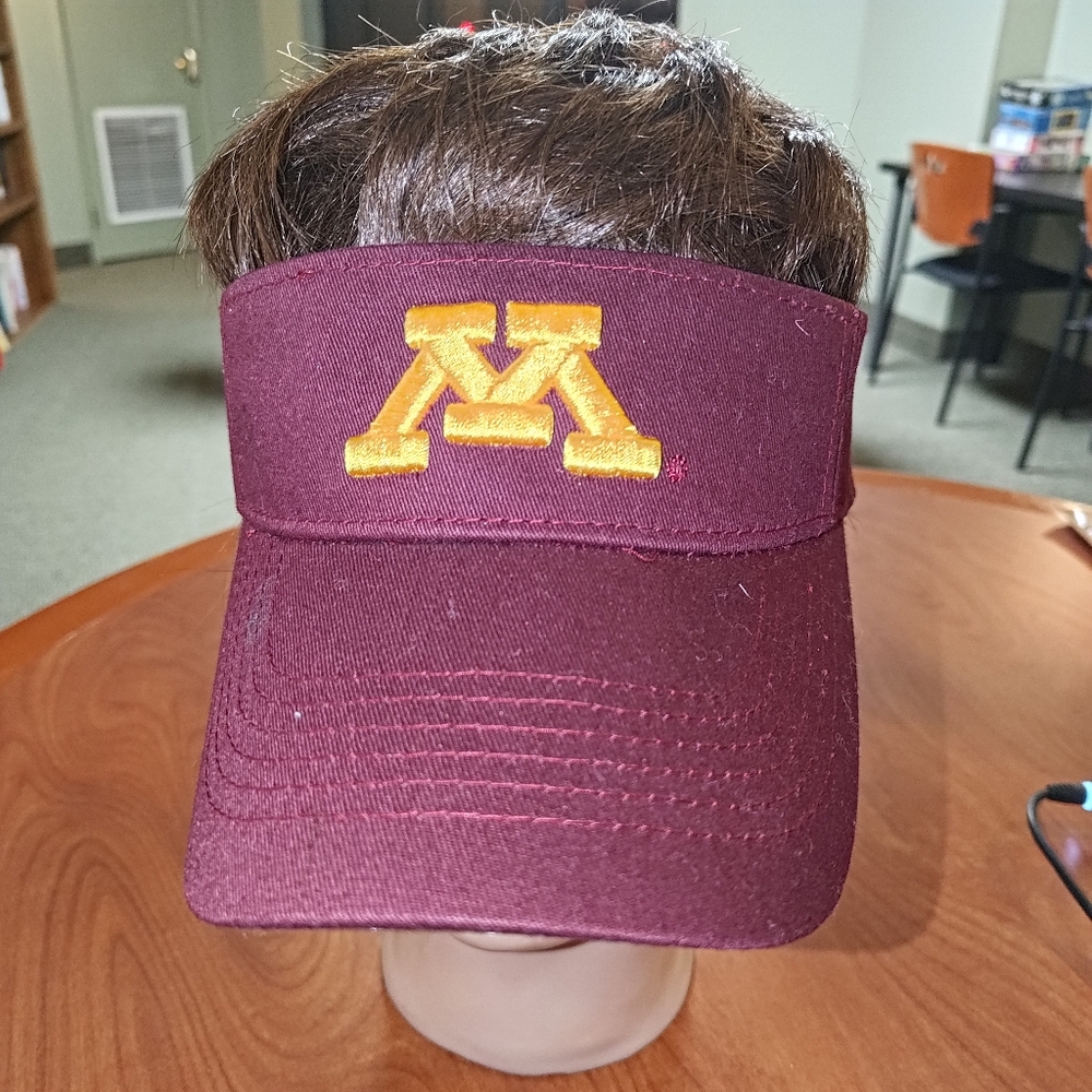 Minnesota Golden Gophers Embroidered Logo Adjustable Visor Unisex